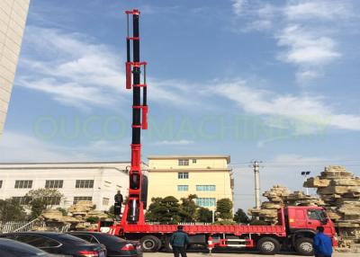 China Semi - Knuckle Boom Truck Mounted Boom Crane , Heavy Duty Truck Mounted Crane for sale