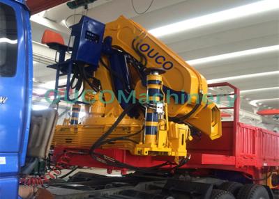 China Folding Boom Truck Mounted Hydraulic Crane Movable Crane Loading Cargoes for sale