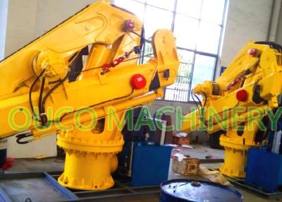 China Hydraulic Telescopic Folding Boom Ship Provision Crane 0.99t12m for sale