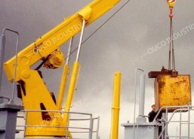 China 1T 8M Telescopic Marine Deck Crane PLC Industrial Control for sale