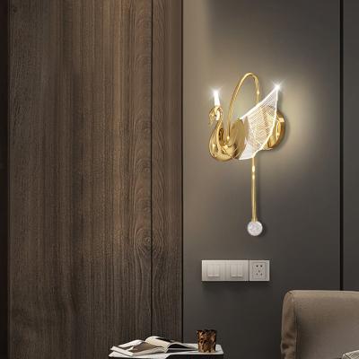 China OEM/ODM Modern Manufacturer Luxury Aluminum Hotel Ceiling Hanging Wall Light Gold Aluminum Home Lamp for sale