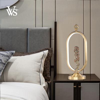 China Modern Luxury Designer VVS Stand Copper Bed Side Bedroom Floor Lamp Modern Table Lamps and Reading Lamps for sale