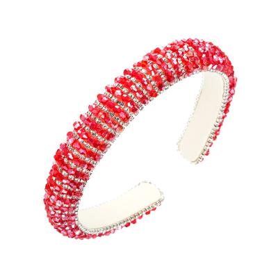 China Full Decoration Rhinestone Crystal Headband Luxury Women Fashion Headband for sale