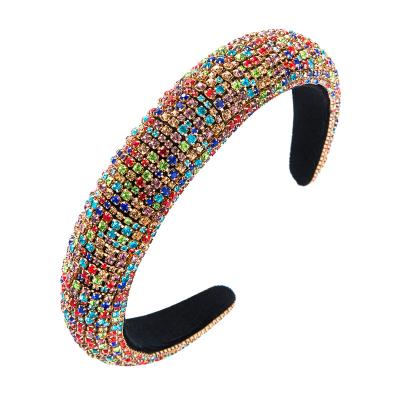 China Bling Bling Diamond Women Crystal Rhinestone Fashion Luxury Handmade Hairband Hairband Decoration Wholesale For Teen Girl for sale