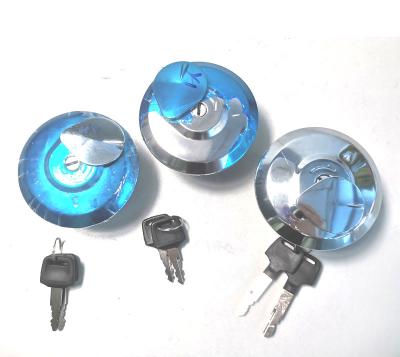 China Motorcycle Engine Parts Fuel Tank Cap With Key For Titan150 KRM Silver for sale