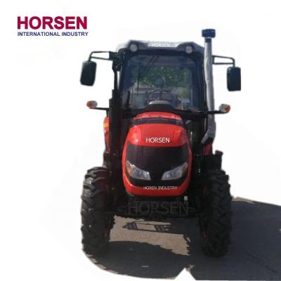 China Cultivate HORSEN Farmer 454 Small 40HP 45hp 4WD Farm Tractor with Front End Loader Disc Plow and Bulldozer Tractors in china for sale