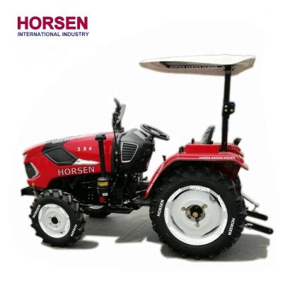 China HORSEN cultivates small 25HP 30HP 35HP universal garden tractor good quality with front end loader and backhoe for sale in china for sale