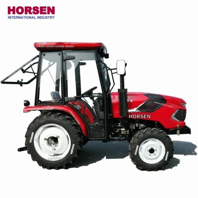 China Cultivate HORSEN small 25HP 30HP4X4 mini farm compact wheel garden tractor with front end loader for sale made in china for sale