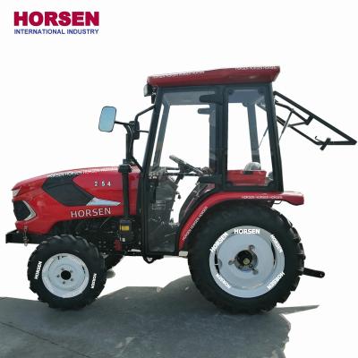 China Cultivate HORSEN small 25HP 30HP4X4 universal mini farm wheel garden tractor with front end loader for sale made in china for sale