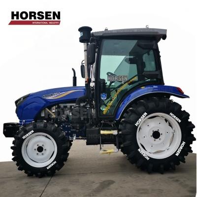 China HORSEN Farms China BIG Dog Tractor 4x4 50HP 60HP Compact Tractor with Loader and Backhoe for sale