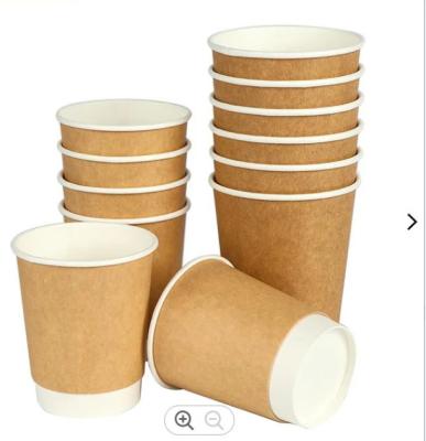 China Chenghui 8oz 12oz 16oz Double Wall Paper Cup Disposable Takeaway Coffee Cup With Lids for sale