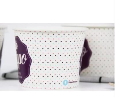 China disposable disposable paper cup for ice cream packaging/snow ice cream paper cup for sale