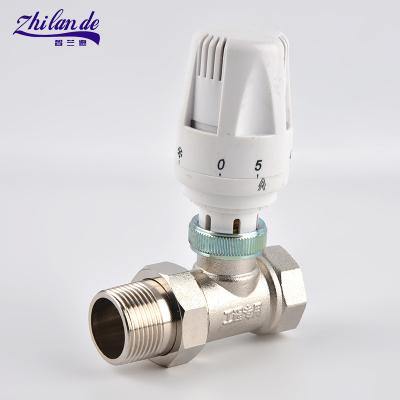 China Modern Thermostatic Radiator Valve Radiator Mixing Brass Drain Valve for sale