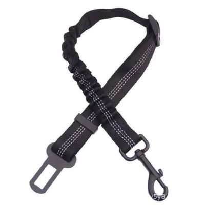 China Dog and Cat Safety Seat Belt Dogs Length Adjustable Nylon Fabric Strap for sale