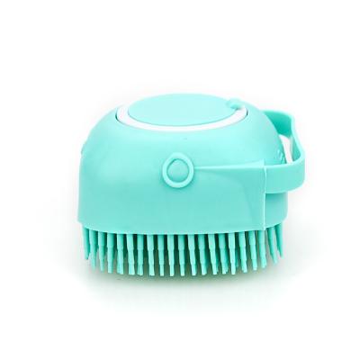 China Viable Dog and Cat Shower Massage Brush with Shampoo Container for sale