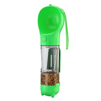 China Sustainable 300ml Portable Water And Food Bottle For Dogs With Poop Bags Storage And Poop Scoops for sale