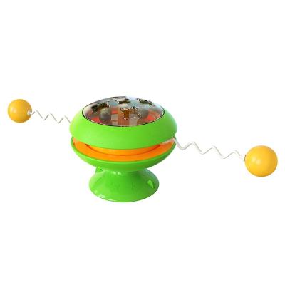 China Viable Cat Toy Spinning Roller with the Spring and a Suction Cup for sale