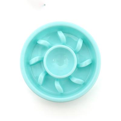 China Sustainable High Quality Blue PP Material Lake Pet Slow Feeder Rolls In Lake Blue For Cats And Small Dogs for sale