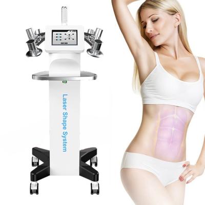 China Weight Loss 635nm 532nm Wavelength 6D Non Invasive Laser Shape Slimming Equipment With Laser Shape System for sale