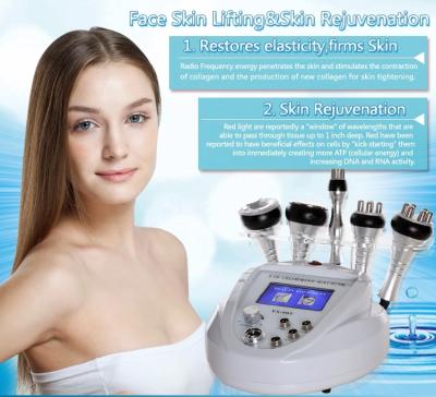 China Skin Tightening 5 in 1 40K Ultrasonic Slimming Cavitation Vacuum RF Tightening Skin Body Beauty Machine for sale