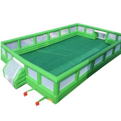 China Huge Inflatable Soccer And Basketball Court Outdoor Entertainment For Kids for sale