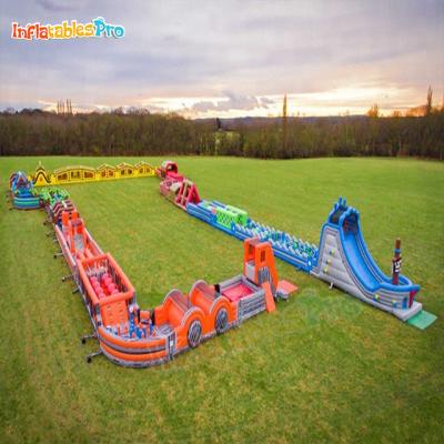 China Outdoor Entertainment Blow Up Obstacle Course Inflatable Bounce House For Girls for sale