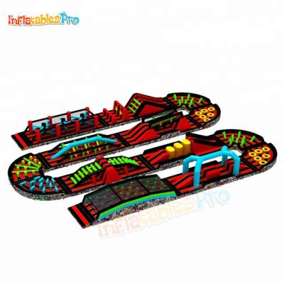 China Outdoor Inflatable Wonder Adventure Maze Bouncing Exhilarating Obstacles Entertainment For Family for sale