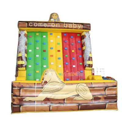 China Outdoor Entertainment Kids Inflatable Rock Climbing Wall for sale