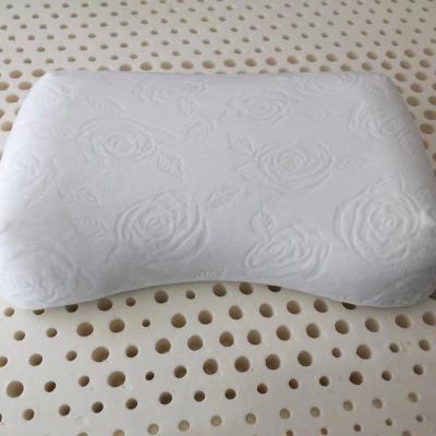 China High Quality Anti-bacteria Business Sleep Pillow Break Down Stress Natural Latex Curved Pillow for sale