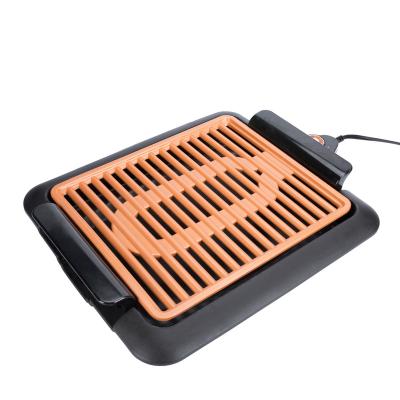 China Factory manufacture various easily assembled electric grill JA802D11 with mini handle flat hotpot electric grill for sale