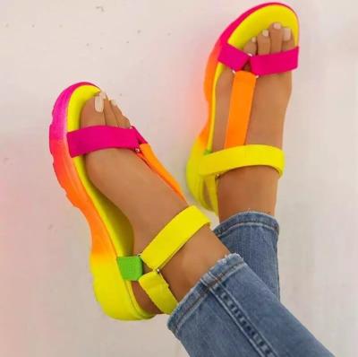 China CUSHIONING Hot Designer Slides Shoes Ladies Lace Up Flat Female Sandals Women Slippers for sale