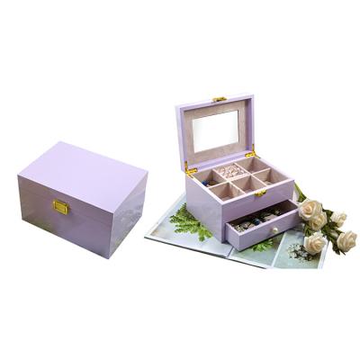 China Jewelry Package China Manufacturer J Luxury Customized Piano Box Wooden Jewelry Box With Lock for sale