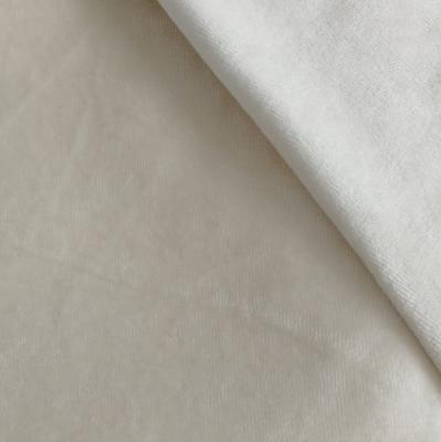 China Anti-bacteria organic bamboo fiber cotton velor dyed fabric for baby diaper bamboo fiber for sale