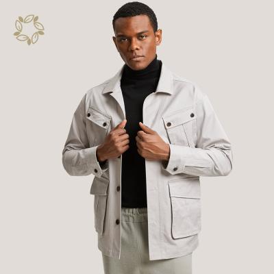 China Reversible mens jackets organic cotton canvas coat for men viable jacket plus size jackets for men 2021 eco friendly coats for sale