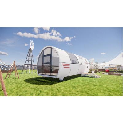 China Modern Modular Forest Tourist Area Space Capsule House Quality Assurance Tiny Movable House On Wheels for sale