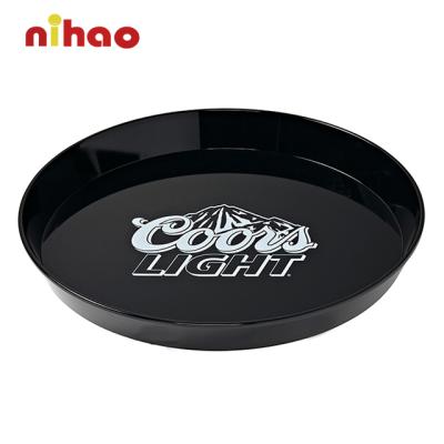 China Durable Customized NIHAO Eco - Friendly Metal Serving Tray For Indoor Bar Promotion for sale