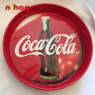 China NIHAO Eco-Friendly Customized Metal Serving Tray For Indoor Outdoor Bar Promotion for sale