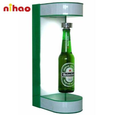 China Eco-friendly Magnetic Display NIHAO Customized LED Magnetic Liquor Bottle Display For Bar Promotion for sale