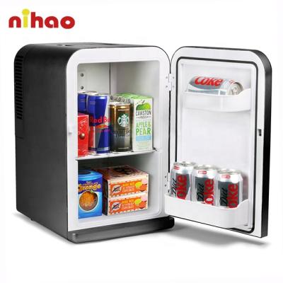 China NIHAO COMPRESSOR Customized Portable Small Mini Bar Car Fridge Glass Door For Indoor Outdoor Bar Promotion for sale