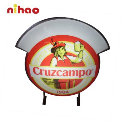 China Exterior Decoration NIHAO Customized CE LED Light Box Sign For Exterior Decoration for sale