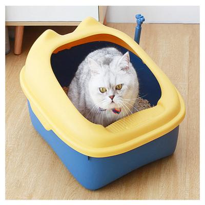 China Sustainable Waterproof Self Cleaning Hooded Closed Bin Collapsible With Sifting For Cats for sale