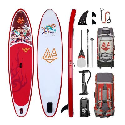 China Unisex Inflatable SUP Surfing Board Stand Up Inflatable Paddleboard Paddle Board For Adult for sale