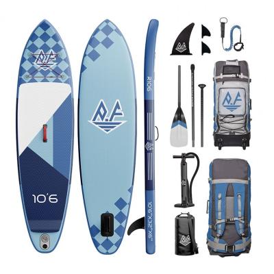 China Unisex Soft Top 6 Panel 12 Inflatable Surfboard Sup Board Inflatable SUP Paddles Inflatable Stand For Surfing for sale