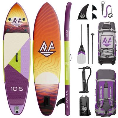 China Wholesale Unisex Paddle Board 10' 6 Surf Inflatable Surfboard For Supper All Round Paddle Surf Board for sale