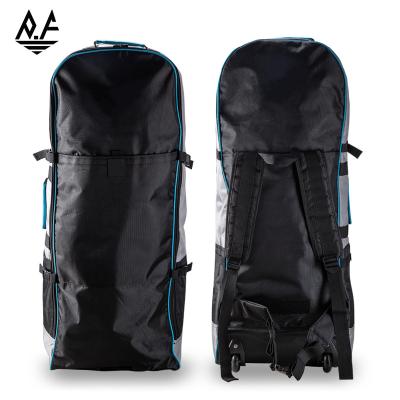 China Luxury SUP 600D/1200D/1680D SUP Backpack Factory Wholesale Price Durable Waterproof Inflatable Large Storage Bag With Wheels Kayak Backpack B for sale