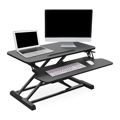 China L02 Height Adjustable Laptop Stand Adjustable Handwork (Height) Home Office Sit Stand Desk Converter for sale