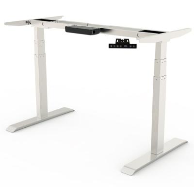 China (Height) 203 Double Workboard Motor Adjustable Sitting To Sit Rack Lifting Electric Computer Standing Desk for sale