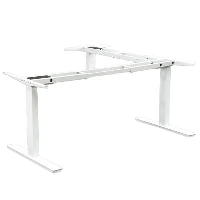 China (Height) Office Desk Adjustable Corner Workstation C1 C Shape Standing Height Electric Adjustable L Shaped Desk for sale