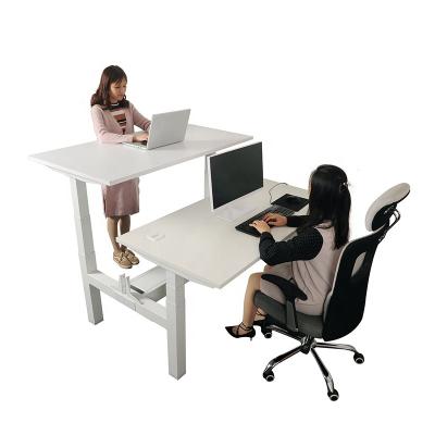 China Adjustable (Height) Back To Table D1 Aftermarket Standing Electric Height Adjustable Face To Face Desk for sale