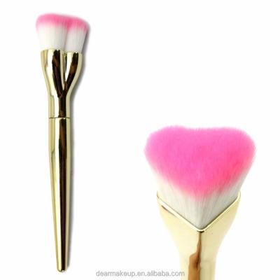 China Fashion New Design Heart Shaped Makeup Brush Heart Shaped Face Sculpting Foundation Brush / Makeup Powder Brushes for sale